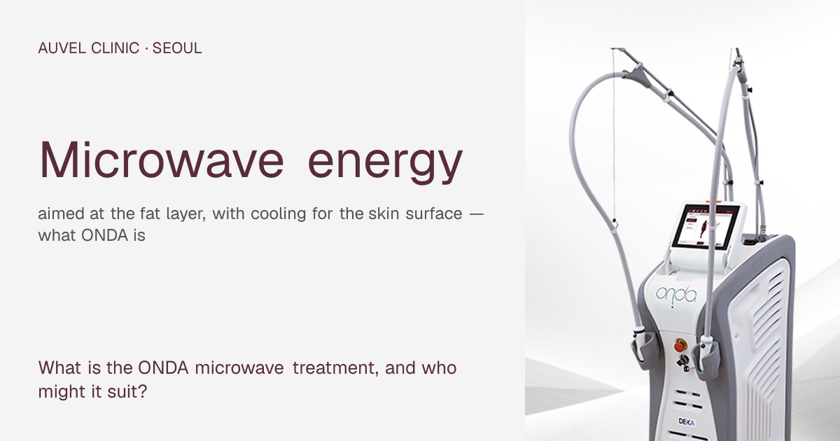 What is the ONDA microwave treatment, and who might it suit?