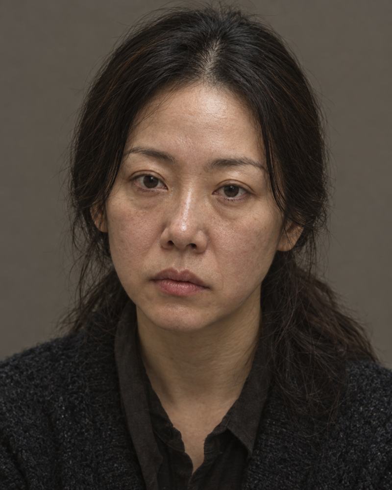 피곤해 보이는 인상
