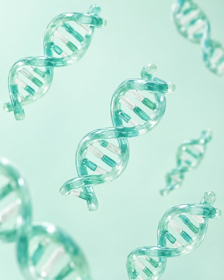 DNA 조각 모양의 PN 성분을 표현한 그림
